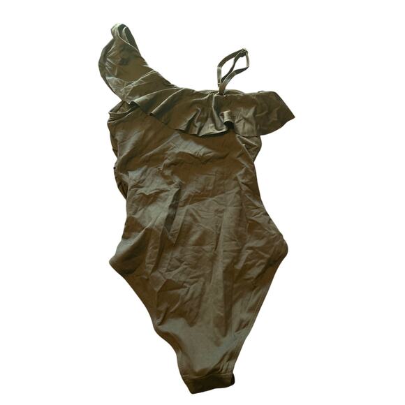 NWT Tempt Me Women's One Piece Swimsuit Black Detachable Strap Ruffle Size XS - Picture 2 of 6